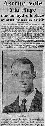 Extrait du journal « Les sports de Provence » du 13 mai 1922.